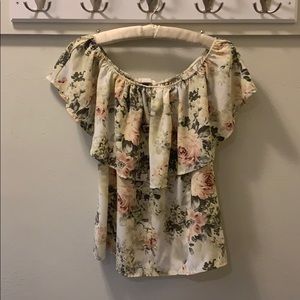 Cold Shoulder Top, floral